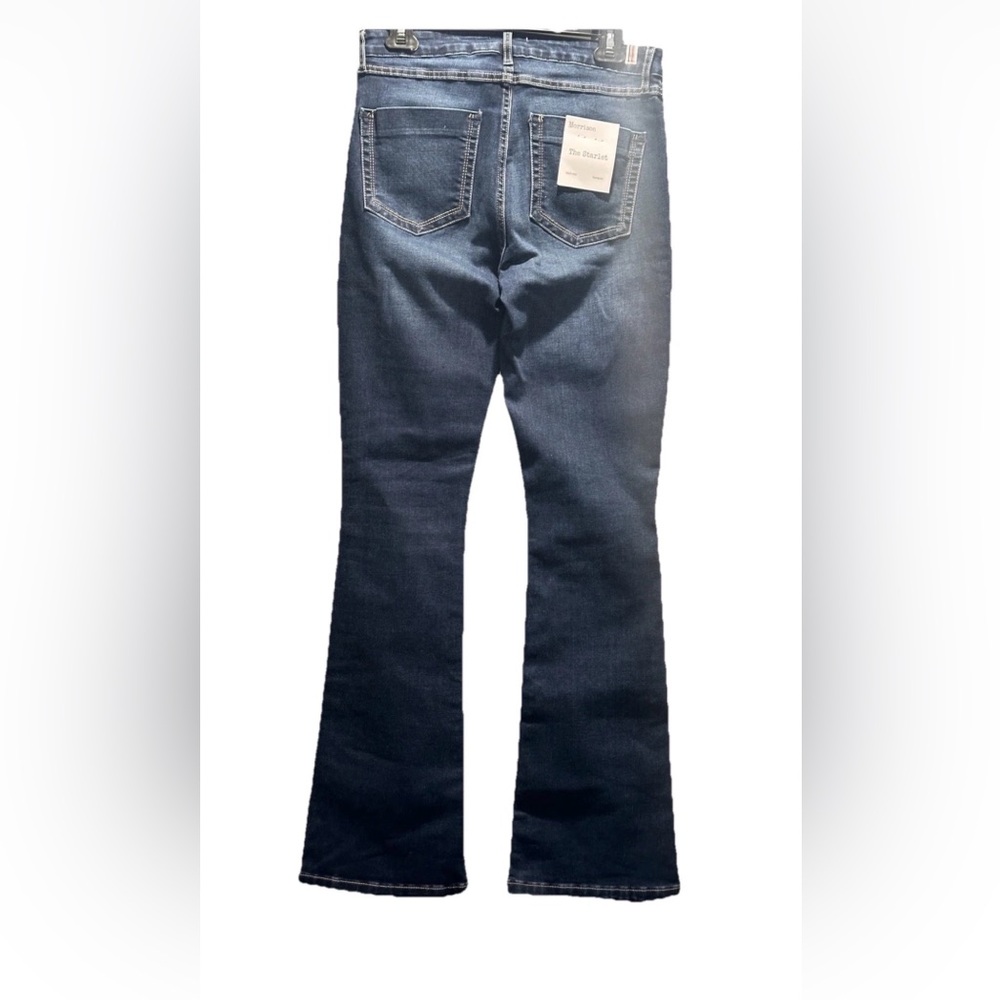 NWT MORRISON “The Starlet” Boot Cut Jeans Mid Rise Dark Wash Size 28 - Picture 10 of 10